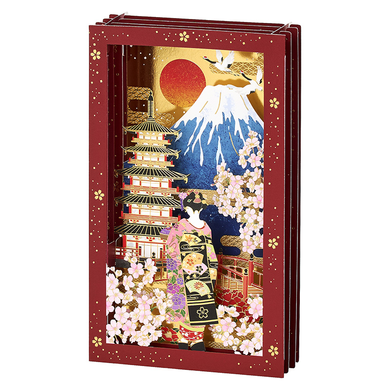 グリーティングカード 多目的　富士山と舞妓