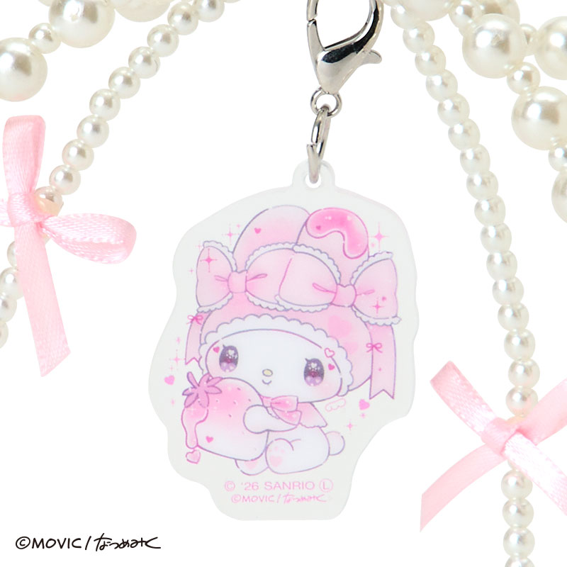 マイメロディ DOLLY MIX PETIT パールリボンキーホルダー