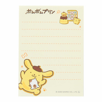 ポムポムプリン ミニメモ