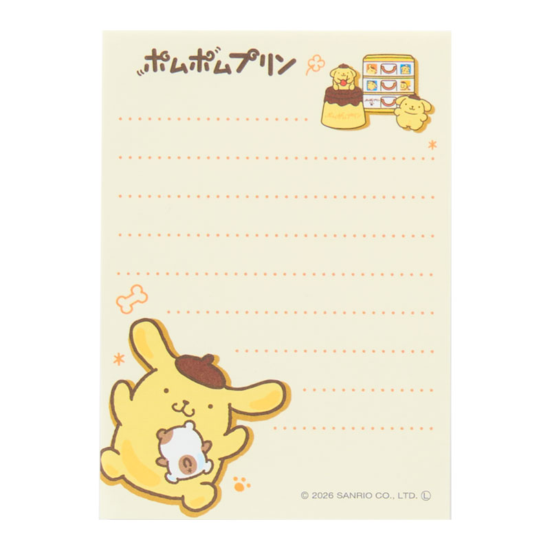 ポムポムプリン ミニメモ
