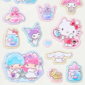サンリオキャラクターズ ジュエルマシュマロステッカーズ