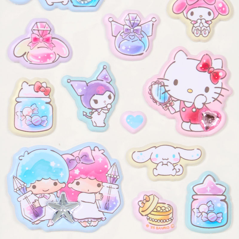 サンリオキャラクターズ ジュエルマシュマロステッカーズ