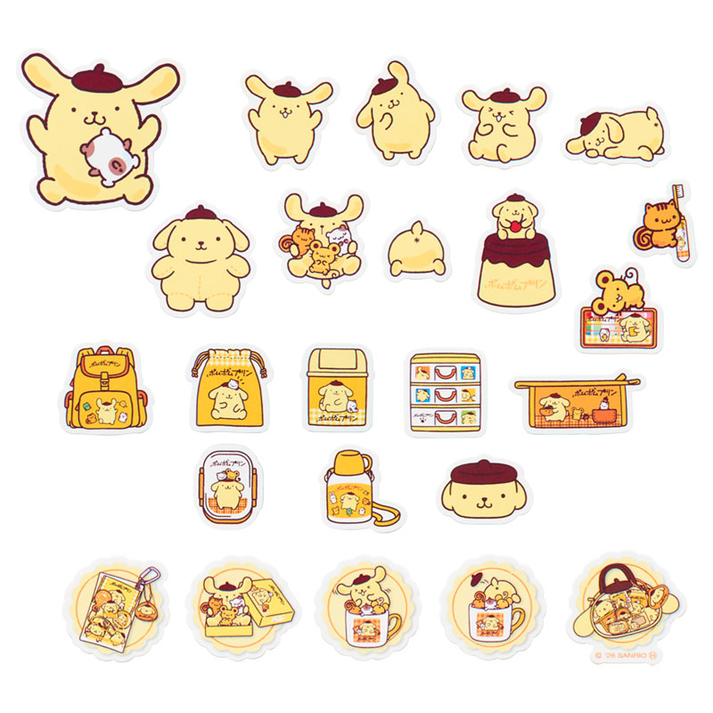 ポムポムプリン フレークシール