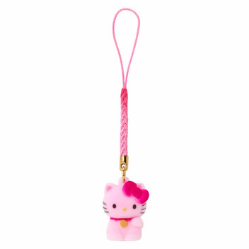 ハローキティ フロッキーマスコット根付け（SANRIO JAPAN）