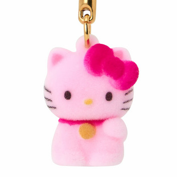 ハローキティ フロッキーマスコット根付け（SANRIO JAPAN）