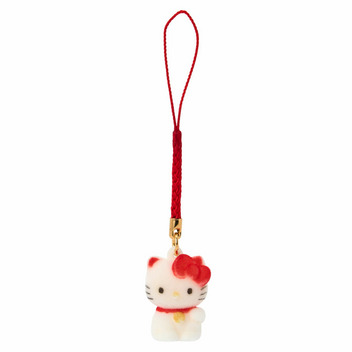 ハローキティ フロッキーマスコット根付け（SANRIO JAPAN）