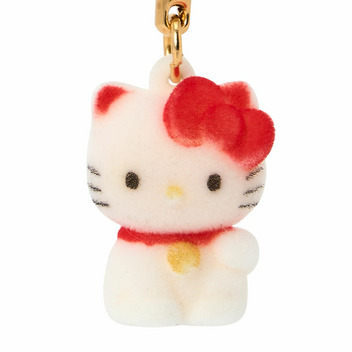 ハローキティ フロッキーマスコット根付け（SANRIO JAPAN）