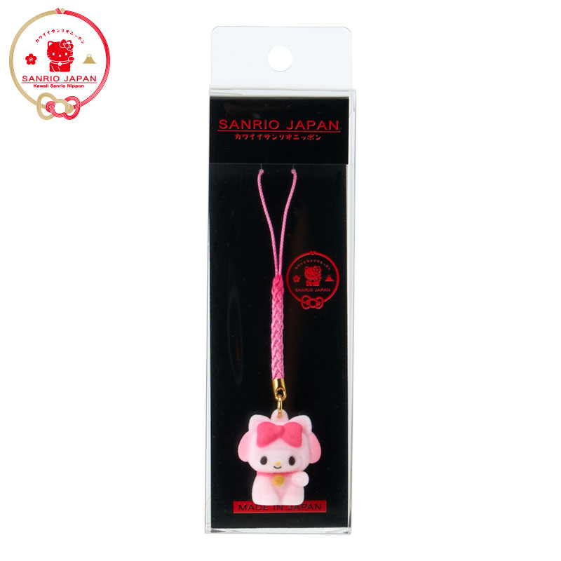 マイメロディ フロッキーマスコット根付け（SANRIO JAPAN）