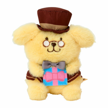 ポムポムプリン ミニぬいぐるみセット（プリンでまんぷくしあわせプリン）