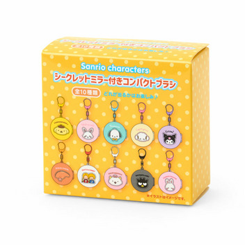 サンリオキャラクターズ シークレットミラー付きコンパクトブラシC