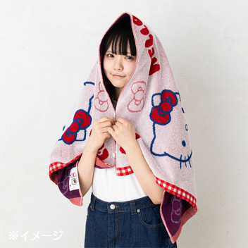 ハローキティ スナップ付きバスタオル