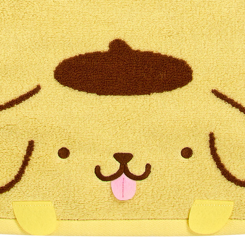 ポムポムプリン フェイスタオル（プリンでまんぷくしあわせプリン）