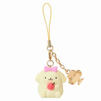 ポムポムプリン シークレットストラップ（プリンでまんぷくしあわせプリン）