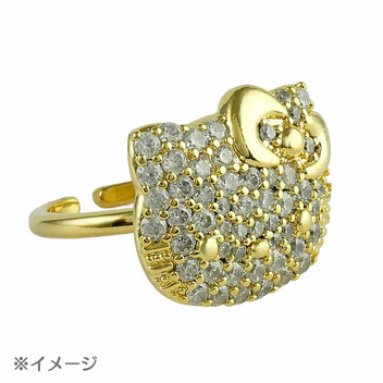ハローキティ パヴェ フェイスリング