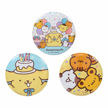ポムポムプリン 缶バッジ3個セット
