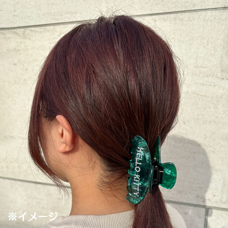 ハローキティ ヘアクリップ（ロゴ）