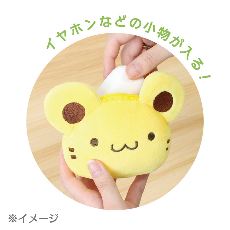 ポムポムプリン(ベーグル) カラビナ付きファスナーマスコット