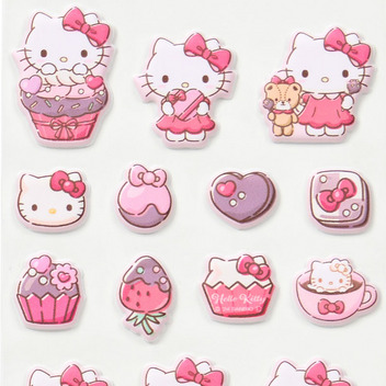 ハローキティ マシュマロステッカーズ