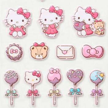ハローキティ マシュマロステッカーズ