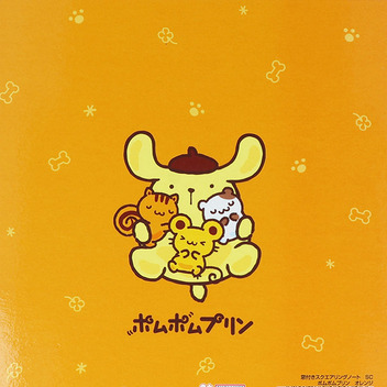 ポムポムプリン 窓付きスクエアリングノート