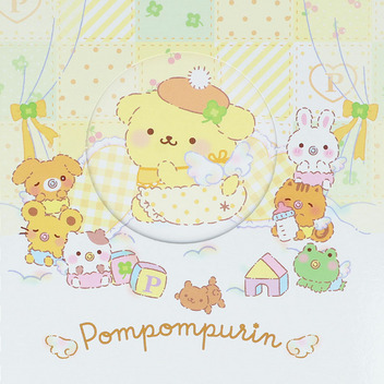 ポムポムプリン 窓付きスクエアリングノート