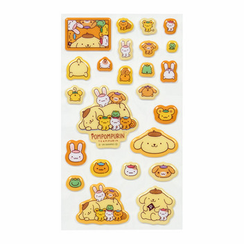 ポムポムプリン ぷっくりシール