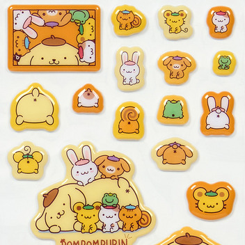 ポムポムプリン ぷっくりシール