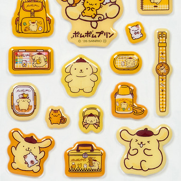 ポムポムプリン ぷっくりシール