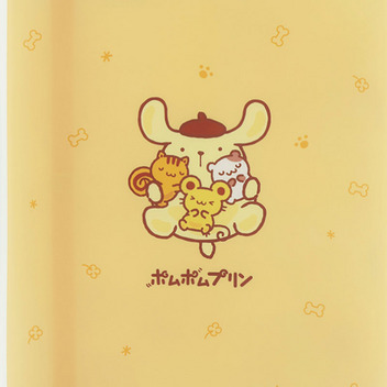 ポムポムプリン ゴムバンド付きクリアファイル5ポケット