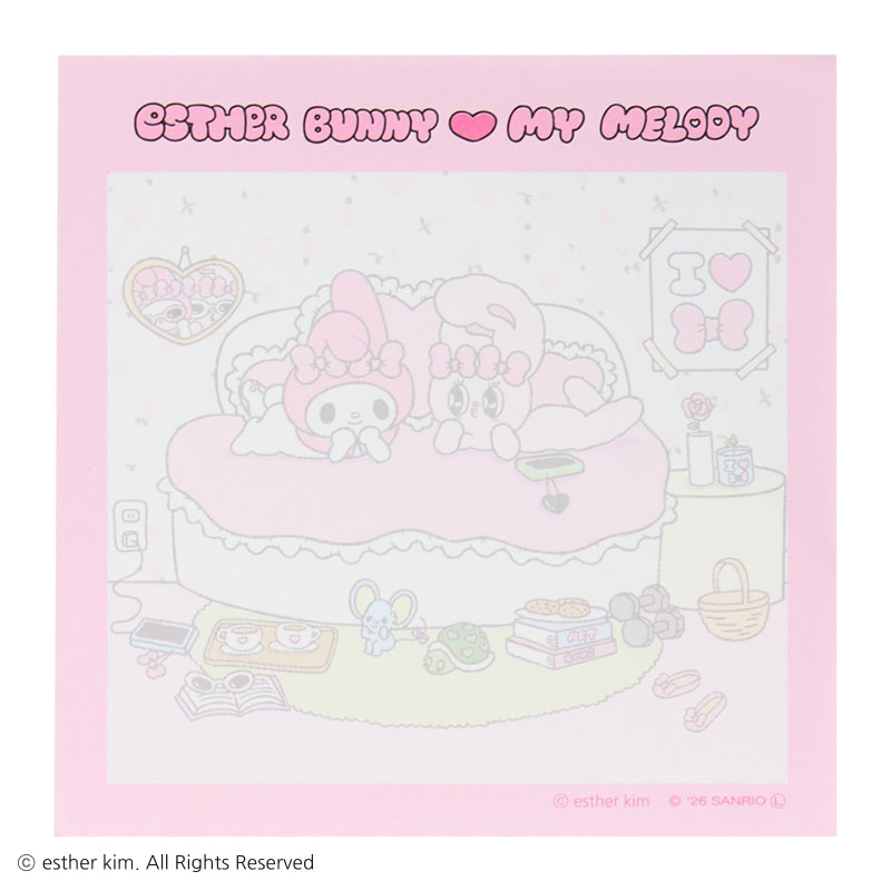 マイメロディ エスターバニー スクエアメモ