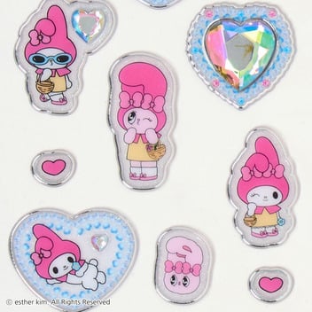 マイメロディ エスターバニー キラキラジュエルシール