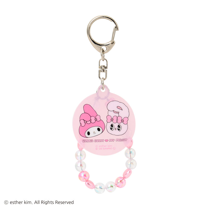 マイメロディ エスターバニー ビーズ付きアクリルキーホルダー
