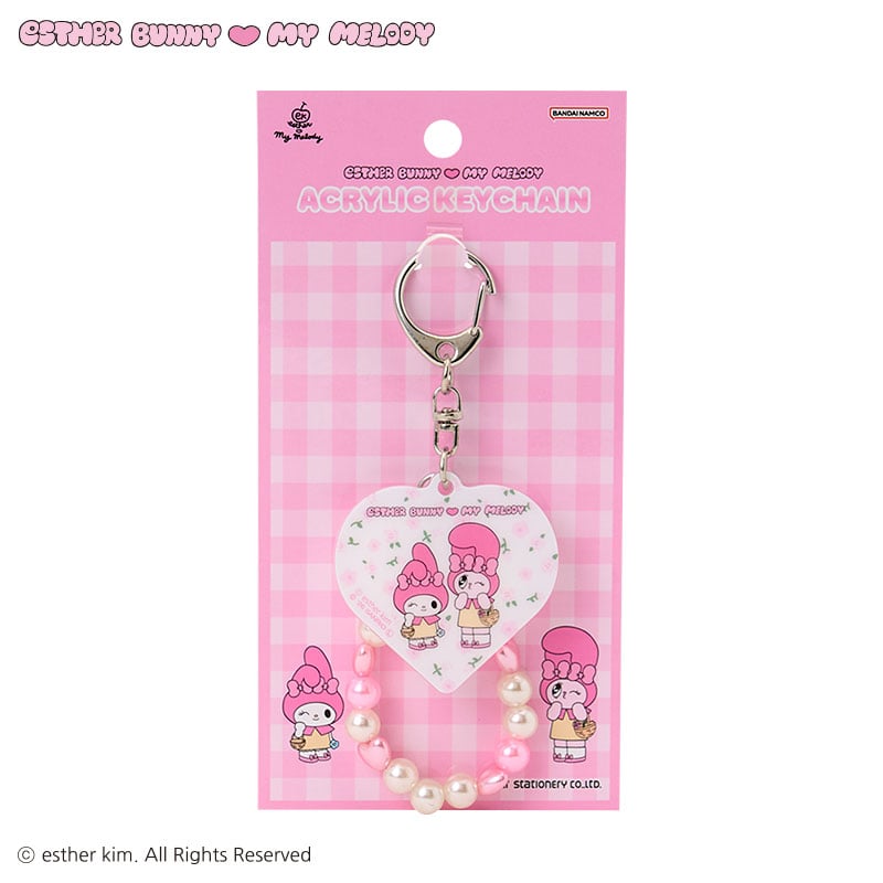 マイメロディ エスターバニー ビーズ付きアクリルキーホルダー