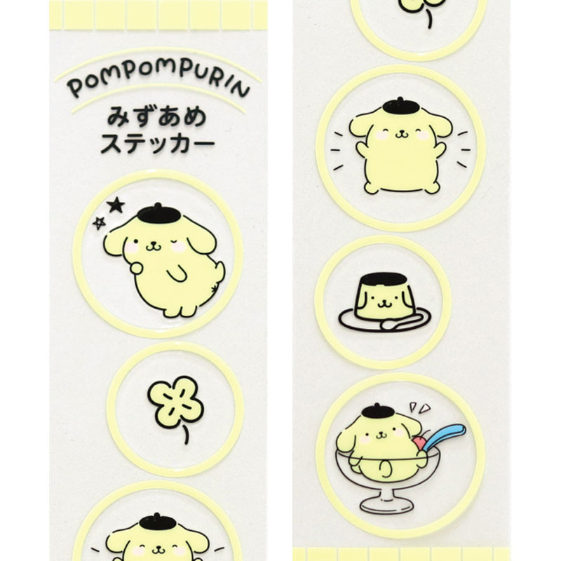 ポムポムプリン みずあめステッカー