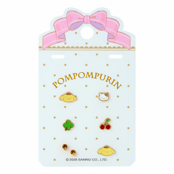 ポムポムプリン ピアス7個セット