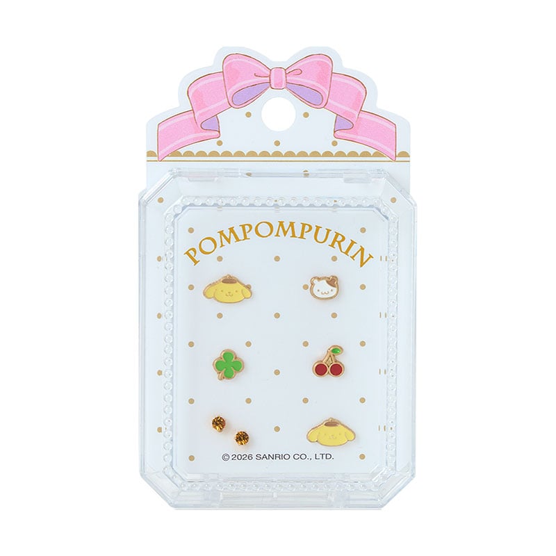 ポムポムプリン ピアス7個セット