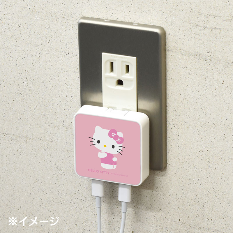 ハローキティ USB Type-C 出力 ACアダプタ