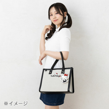 シナモロール チャーム付きスクエアトートバッグ