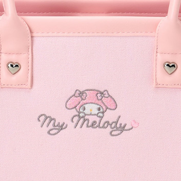 マイメロディ チャーム付きスクエアトートバッグ