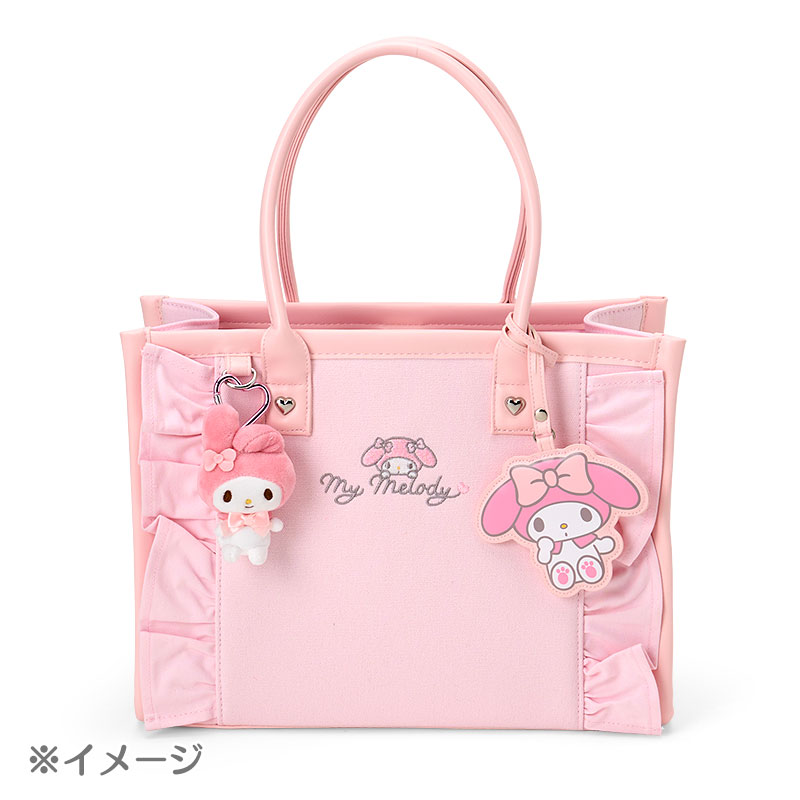 クロミ チャーム付きスクエアトートバッグ