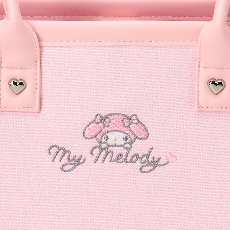 マイメロディ チャーム付きスクエアトートバッグ