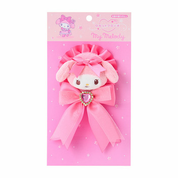マイメロディ ロゼットブローチ（カラフルドレス）