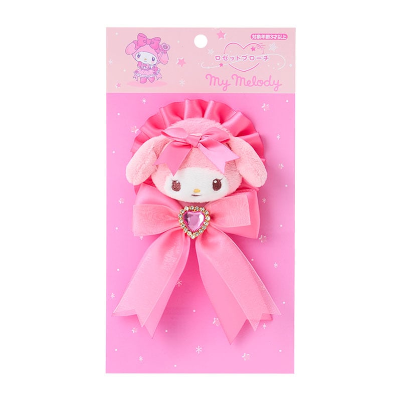 マイメロディ ロゼットブローチ（カラフルドレス）