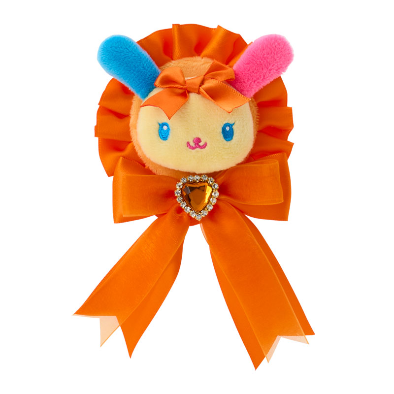 ウサハナ ロゼットブローチ（カラフルドレス）