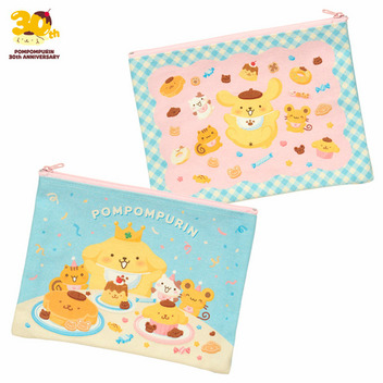 ポムポムプリン フラットポーチ