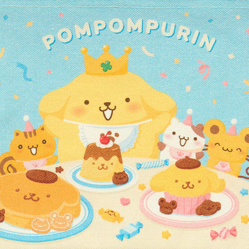 ポムポムプリン フラットポーチ