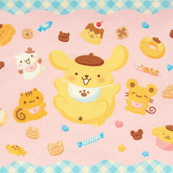 ポムポムプリン フラットポーチ