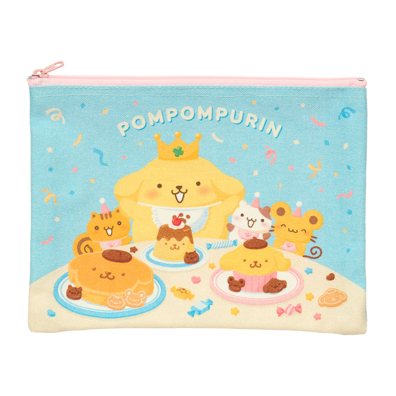 ポムポムプリン フラットポーチ