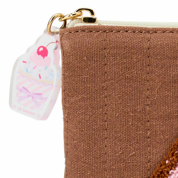 シュガーバニーズ(くろうさ) サガラ刺繍ティシュポーチ（ラブスイーツ）