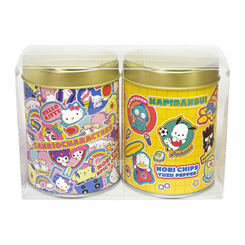 サンリオキャラクターズ 山本海苔店 のりチップス2缶セット（明太子・ゆず胡椒）